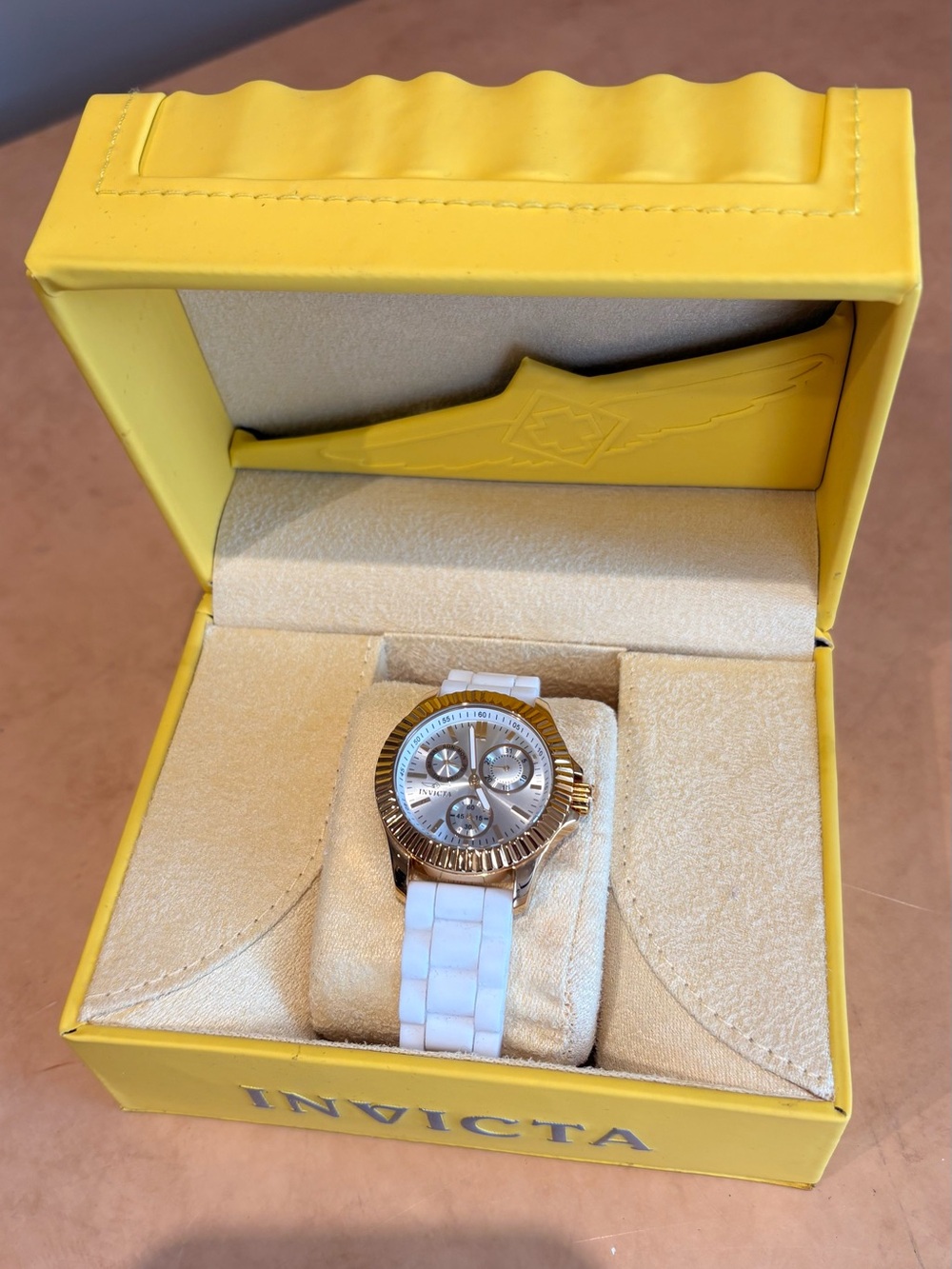 Invicta Angel Lady White and Gold-tone Women's Watch - Picture 5 of 10